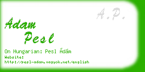 adam pesl business card